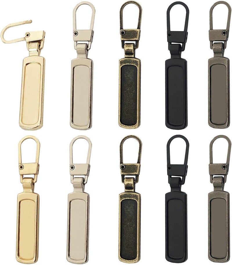 Mizeer Zipper Pull Replacement for Small Holes Zipper, Detachable Zipper Tab Repair for Clothing Jackets Boots - Image 1